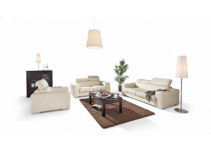 Genuine Leather Sofa Couch Sofa Set 3+2 Seating Modern Design Upholstered Set