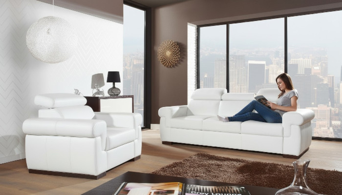 Genuine Leather Sofa Set 3+1 Seat Modern Sofa Couch Design Upholstery Suite Set