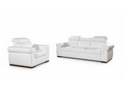 Genuine Leather Sofa Set 3+1 Seat Modern Sofa Couch Design Upholstery Suite Set