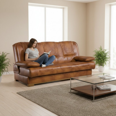 Sofa set 3+1+1 seater set design sofas upholstered couches relax 100% leather new