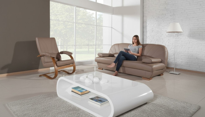 Classic living room set 3+1+1 100% full leather couch seat sofa