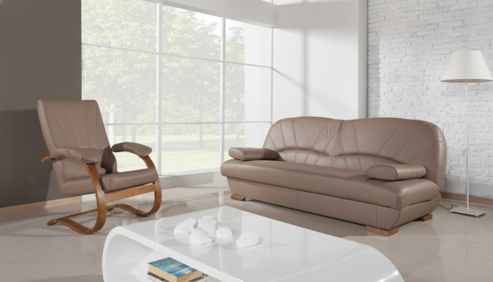 Classic living room set 3+1+1 100% full leather couch seat sofa