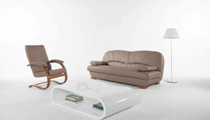 Classic living room set 3+1+1 100% full leather couch seat sofa