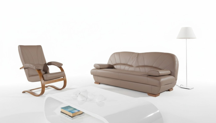 Design sofa genuine leather sofa suite 3+1 seat modern couch upholstery