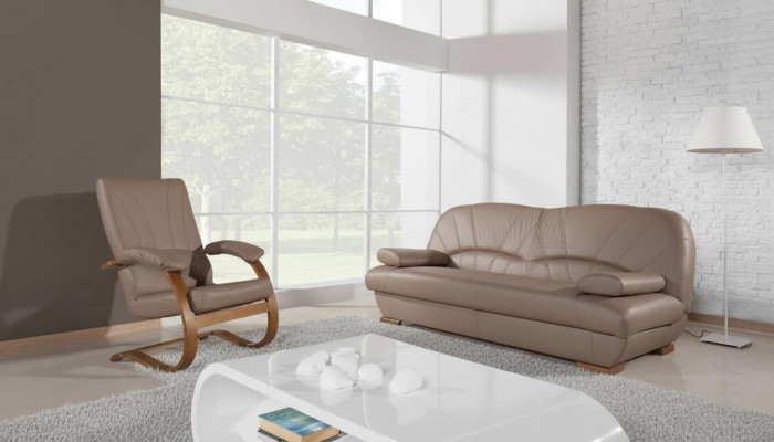Sofa 3-seater design sofas upholstery couches leather modern relax three-seater