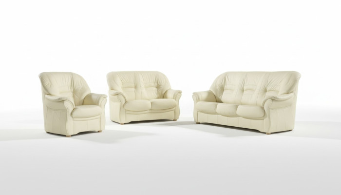 Sofa 3-seater design sofas upholstery couches leather relax decor modern seat