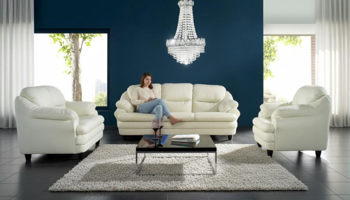 Sofa set 3+2+1 seater set design sofas upholstery couches relax leather