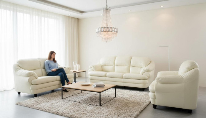 Sofa set 3+1 seater set design sofas upholstery decoration couches leather relax