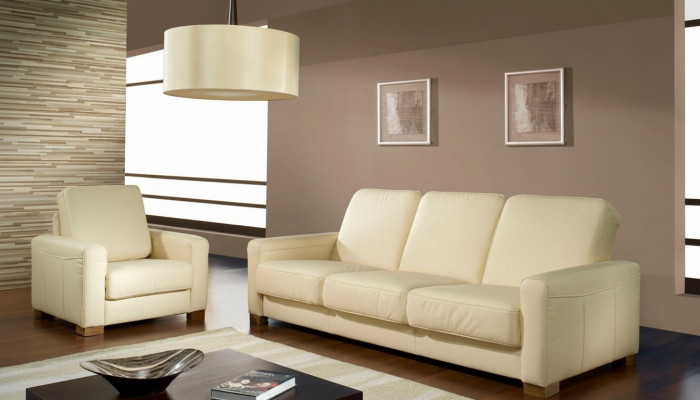 Sofa set 3+2+1 Design Sofas Upholstered Relax Couches Leather