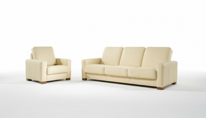 Sofa set 3+2+1 Design Sofas Upholstered Relax Couches Leather