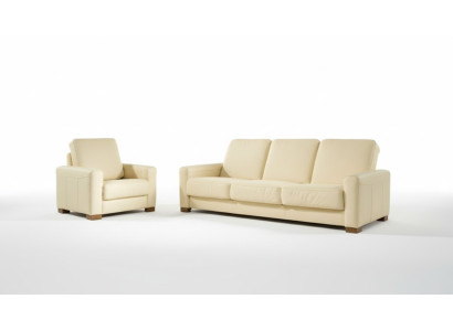 Sofa set 3+2+1 Design Sofas Upholstered Relax Couches Leather