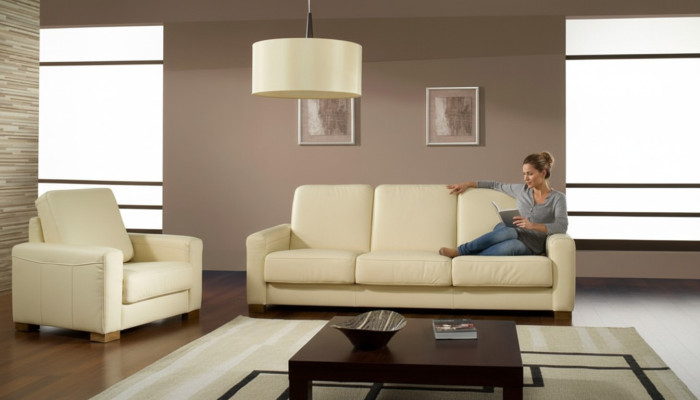 Sofa set 3+1+1 seater set design sofas upholstered couches leather relax modern