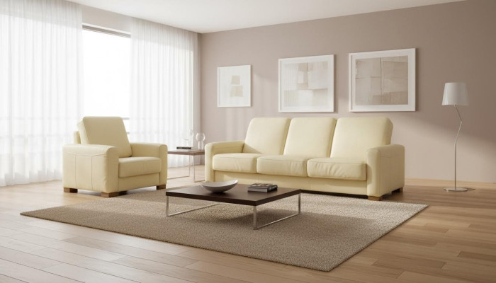 Sofa set 3+1+1 seater set design sofas upholstered couches leather relax modern