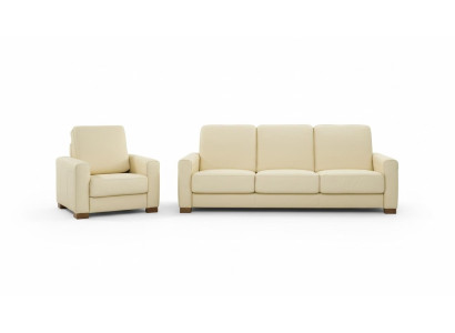 Sofa set 3+1+1 seater set design sofas upholstered couches leather relax modern