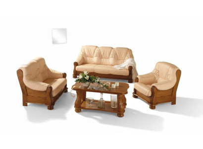 Classic Leather Armchair 1-Seater Couch Sofa Upholstered Single-Seater 1-New TV