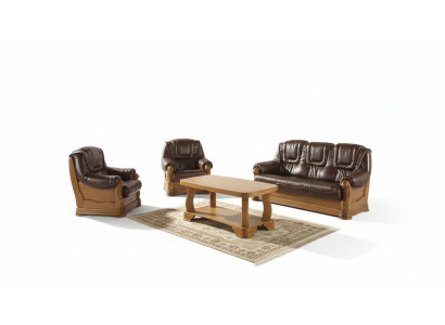 Leather sofa men's club sofa couch upholstery seat sofa set 3+2+1 complete set