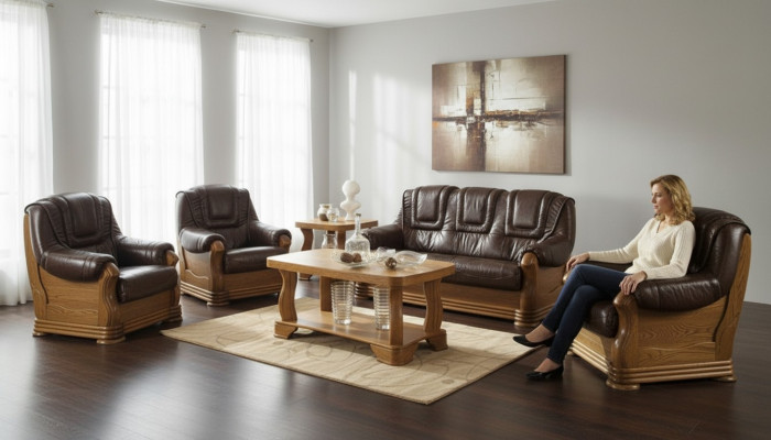 Living room leather couch sofa set 3+2 seater sofa couch seat cushion