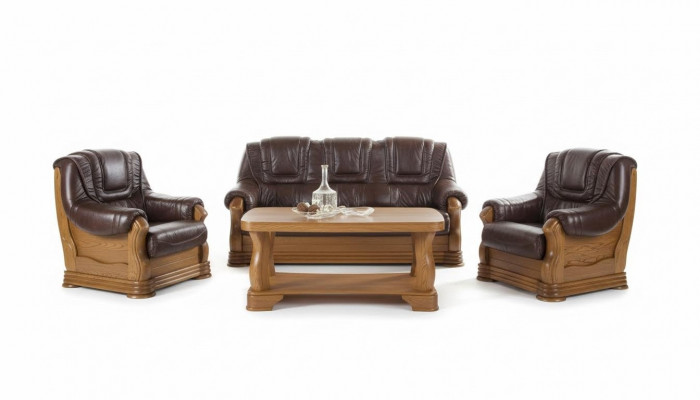Classic three-seater couch couch upholstery sofa 3-seater leather couches