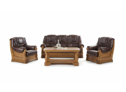 Classic three-seater couch couch upholstery sofa 3-seater leather couches