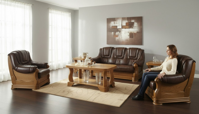 Sofa 2-seater Classic Living Room Landscape Sofas Couches Upholstered Two-seater