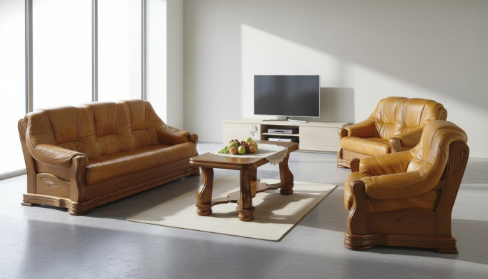 Living room leather couch sofa set 3+1 seater sofa couch seat