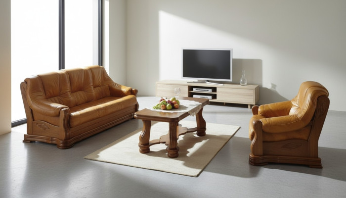 Classic living room furniture sofa set leather sofa seat cushion sofa