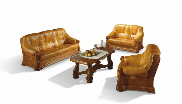 Classic living room furniture sofa set leather sofa seat cushion sofa