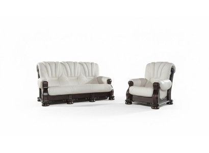 Classic three-seater couch upholstered sofa 3-seater leather couches leather sofa
