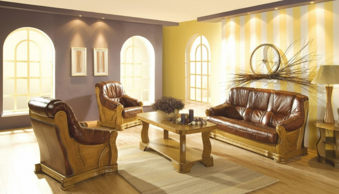 Classic Two-Seater Couch Leather Sofa New Upholstered Sofa 2-Seater Leather