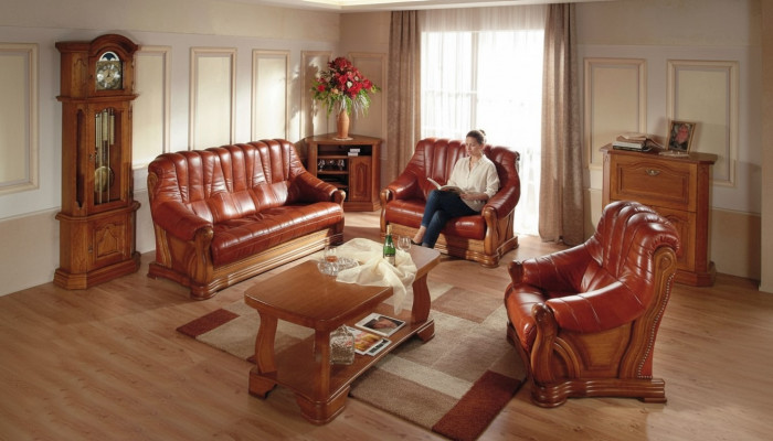 Classic two-seater couch sofas upholstered sofa 2-seater leather couches