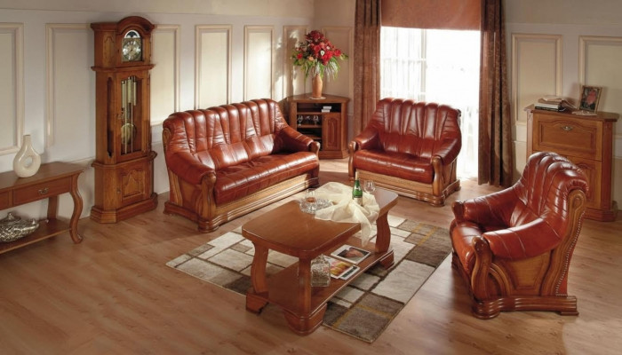 Classic two-seater couch sofas upholstered sofa 2-seater leather couches