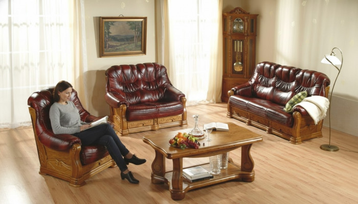 Sofa set 3+1+1 Seater Classic living room landscape upholstered sofas couches new