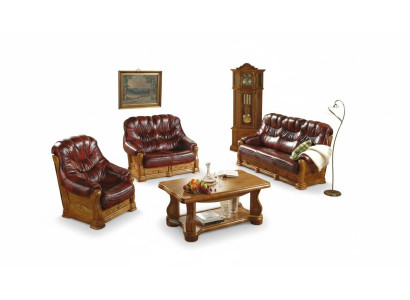 Set of 3+2 Seater Sofa Couch Upholstery Set 100% Italian Leather