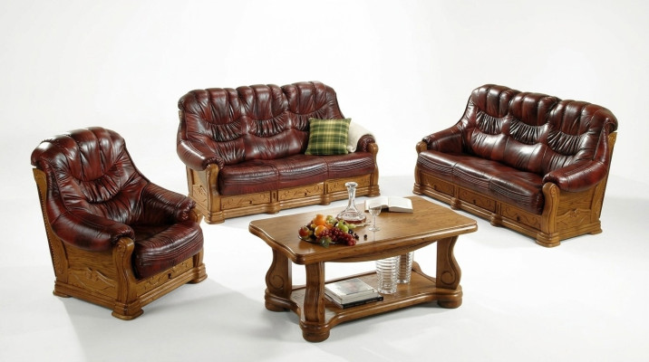Two-seater couch, classic leather sofa, sofas, upholstered sofa, 2-seater leather