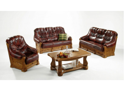 Two-seater couch, classic leather sofa, sofas, upholstered sofa, 2-seater leather