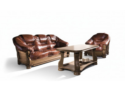 Classic suite 3+2+1 seater upholstered suite couch sofa 100% leather