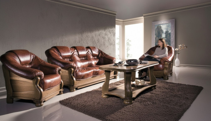 Classic Sofa Set 3+1+1 Seater Classic Sofas Couches Upholstered Living Area