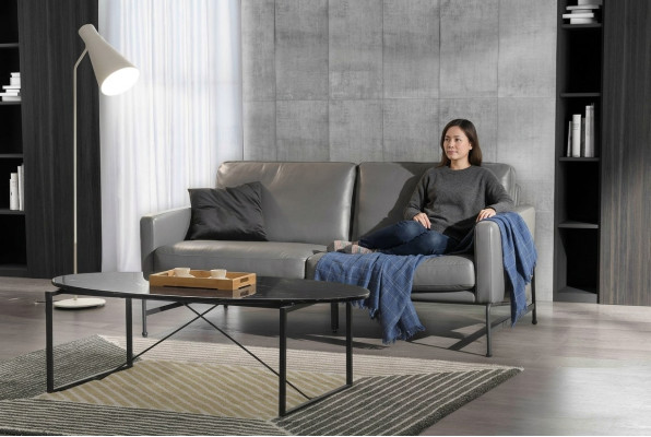 Luxury designer seating ensemble sofa couch upholstery set leather 2+1+1 couches