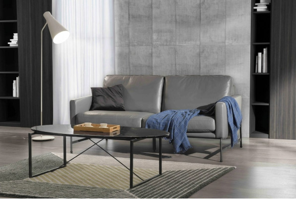 Luxury designer seating ensemble sofa couch upholstery set leather 2+1+1 couches