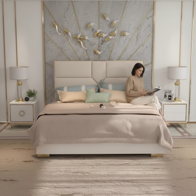 Bed, Pillow, Design, Luxury Hotel, Double Beds, 180x200cm, Bedroom