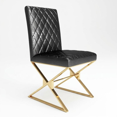 Chair 1x Dining Room Club Chairs Upholstered Chair Armchair Metal Lounge Designer New