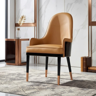 Chair 1x Dining Room Upholstered Chair Armchair TV Lounge Club Leather Textile Seat