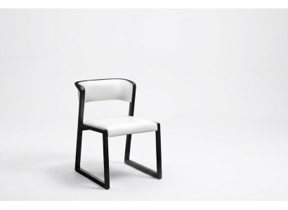 Chair 1x Dining Room Club Chairs Armchair Designer Wood Lounge Italy Upholstery White