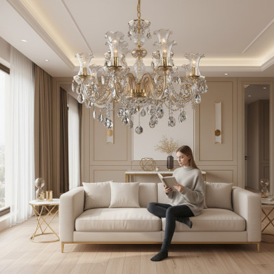 Classic chandelier ceiling lights lamp Bohemia lighting crystal new