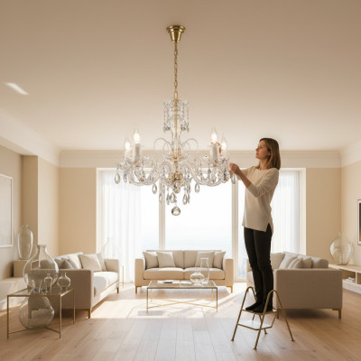 Kron Chandeliers Ceiling Lamps Light Fixtures Crystal Lamps Bohemia Lighting