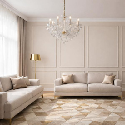 Crown Chandelier Lamp Ceiling Lamp Crystal Lamps Classic Lighting Lamp Lights