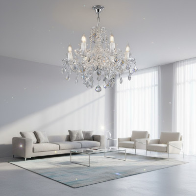 Chandelier Ceiling Classic Light Fixture Illumination Crystal New Bohemia Lamp