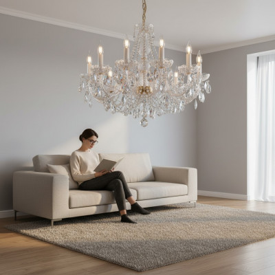 Luxury Chandelier Crystal Ceiling Lights Lamps Handmade New Bohemia