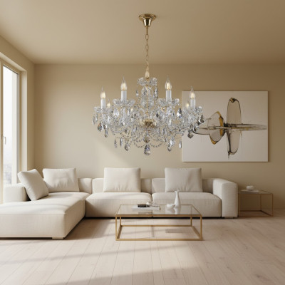 Chandelier Crystal Light Ceiling Light Pendant Light Lamp Lustre Bohemia