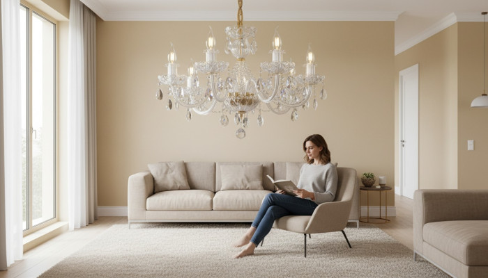 Ceiling bedroom lamp chandelier crystal stones chandelier lamp new